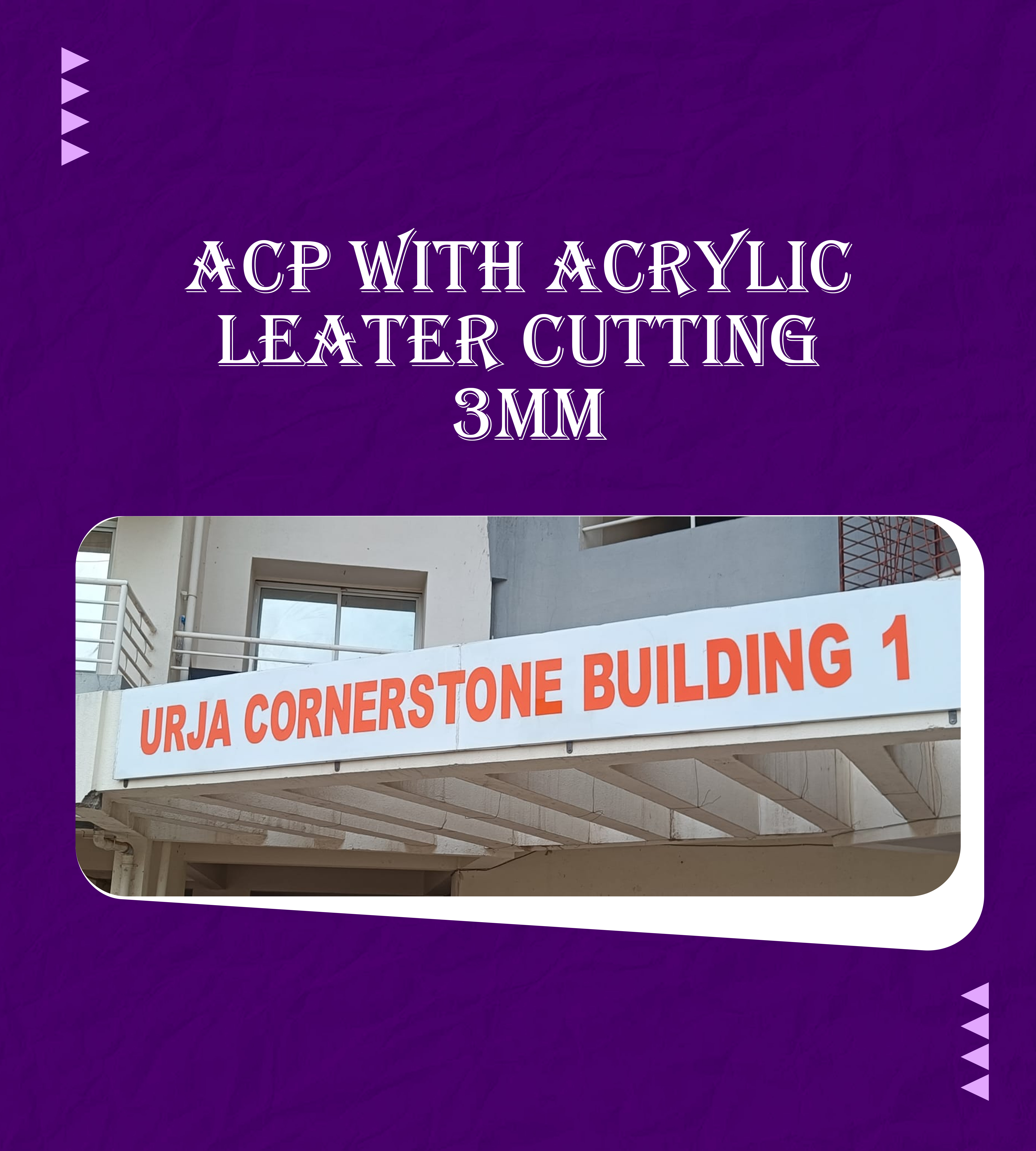 ACP WITH ACRYLIC LEATER CUTTING 3MM